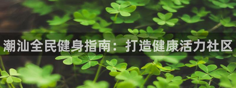 尊龙凯时网站赌愽是真的吗：潮汕全民健身指南：打造健康活力